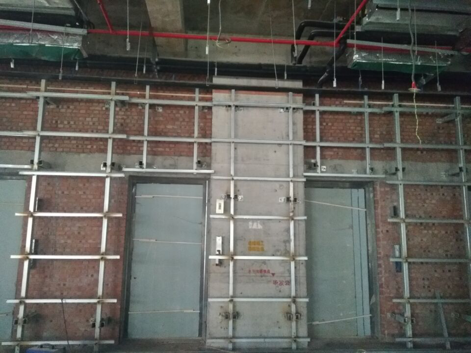 朗天通訊，室內(nèi)裝修工程，墻面處理