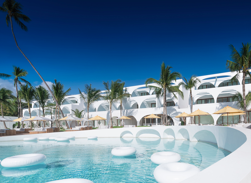 泰國(guó)海灘度假酒店裝修效果圖-酒店外觀